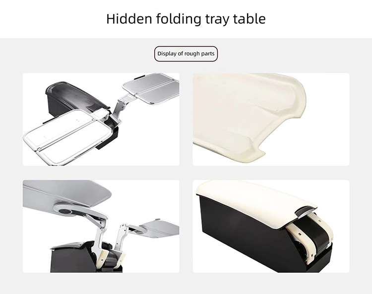 Multifunctional armrest table with hidden folding table-Hairy embryo pieces on display