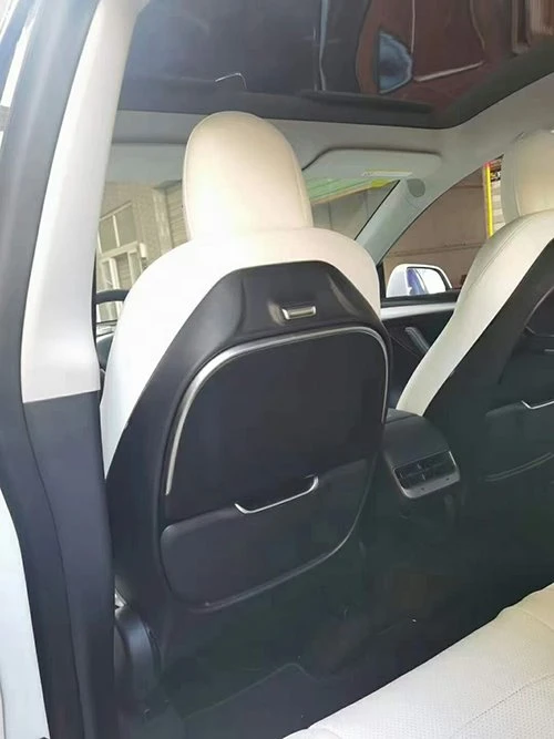 Tesla car rear seat table