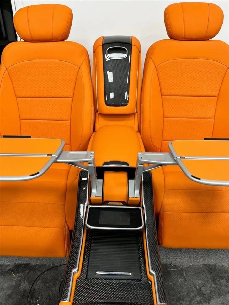 Mercedes-Benz GLS luxury VIP seat interior upgrade kit armrest box with folding table_900
