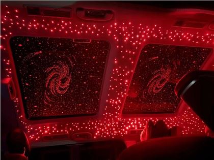 Car Panorama Kattoluukku Starry Roof Kalvo Romanttinen tunnelma Kevyt katto