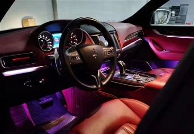 Maserati Levante uudistaa 64-väritunnelmavalot rikastaakseen sisätilojen arvoa.