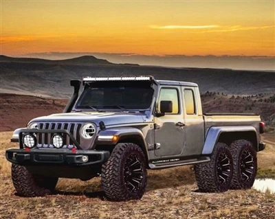 2020 Jeep Gladiator voidaan päivittää 6x6 modifioituun versioon.